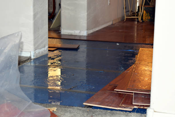 Professional Burst Pipe Cleanup technician working in Smithfield, RI